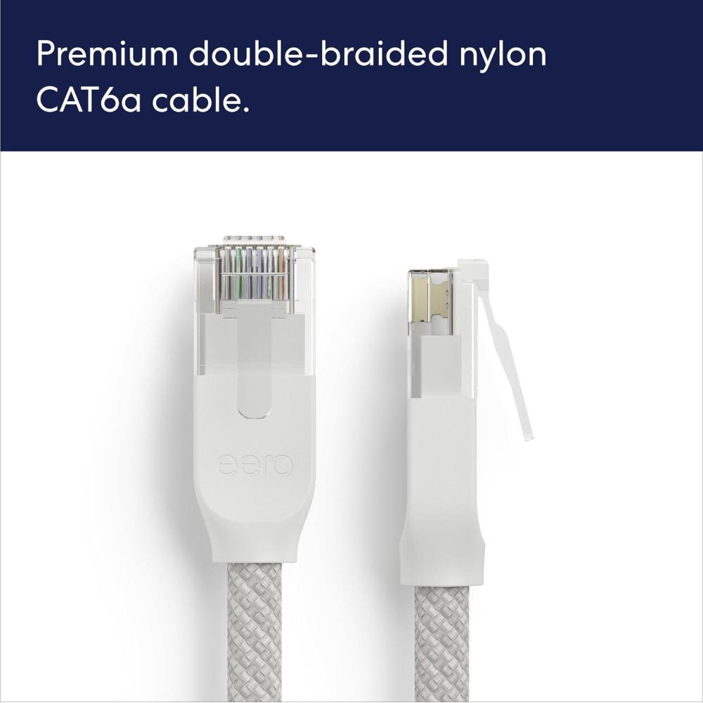 image:imageAmazon eero CAT6a Ethernet cable Supports 10 gigabit speeds 6 inch 5pack Arctic White