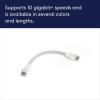 Amazon eero CAT6a Ethernet cable – Supports 10 gigabit+ speeds, 6 inch, 5-pack, Arctic White