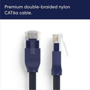 Amazon eero CAT6a Ethernet cable – Supports 10 gigabit+ speeds, 6 inch, 5-pack, Midnight Blue